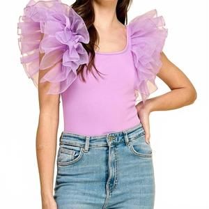 NEW TCEC sticking by you bodysuit in lavendar